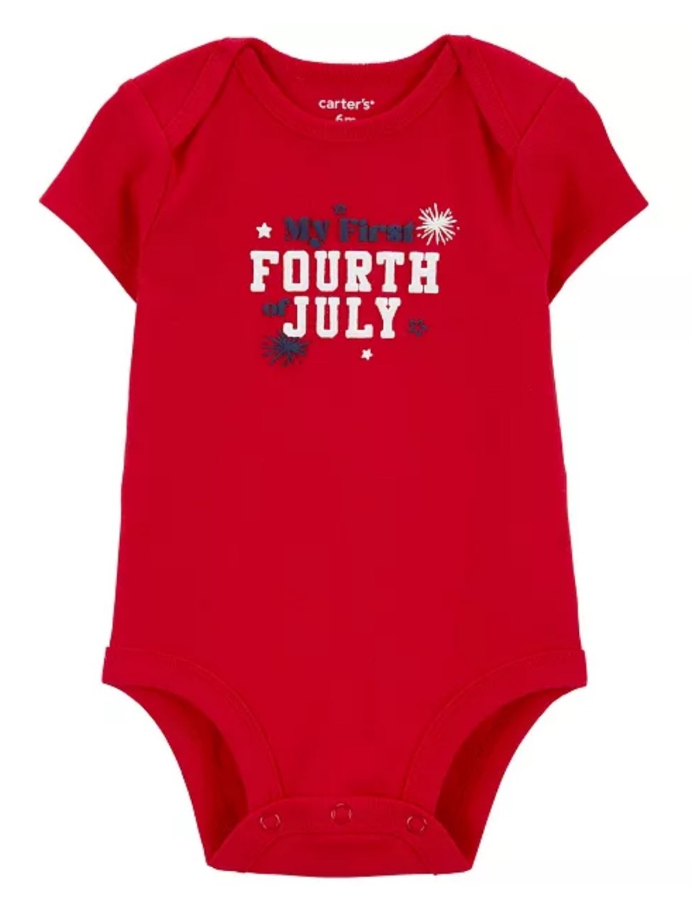 Carter's Red Baby Bodysuit with Patriotic Print